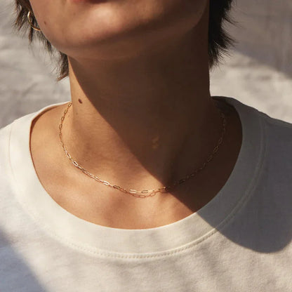 [GALE]Nadia Paperclip Chain Necklace