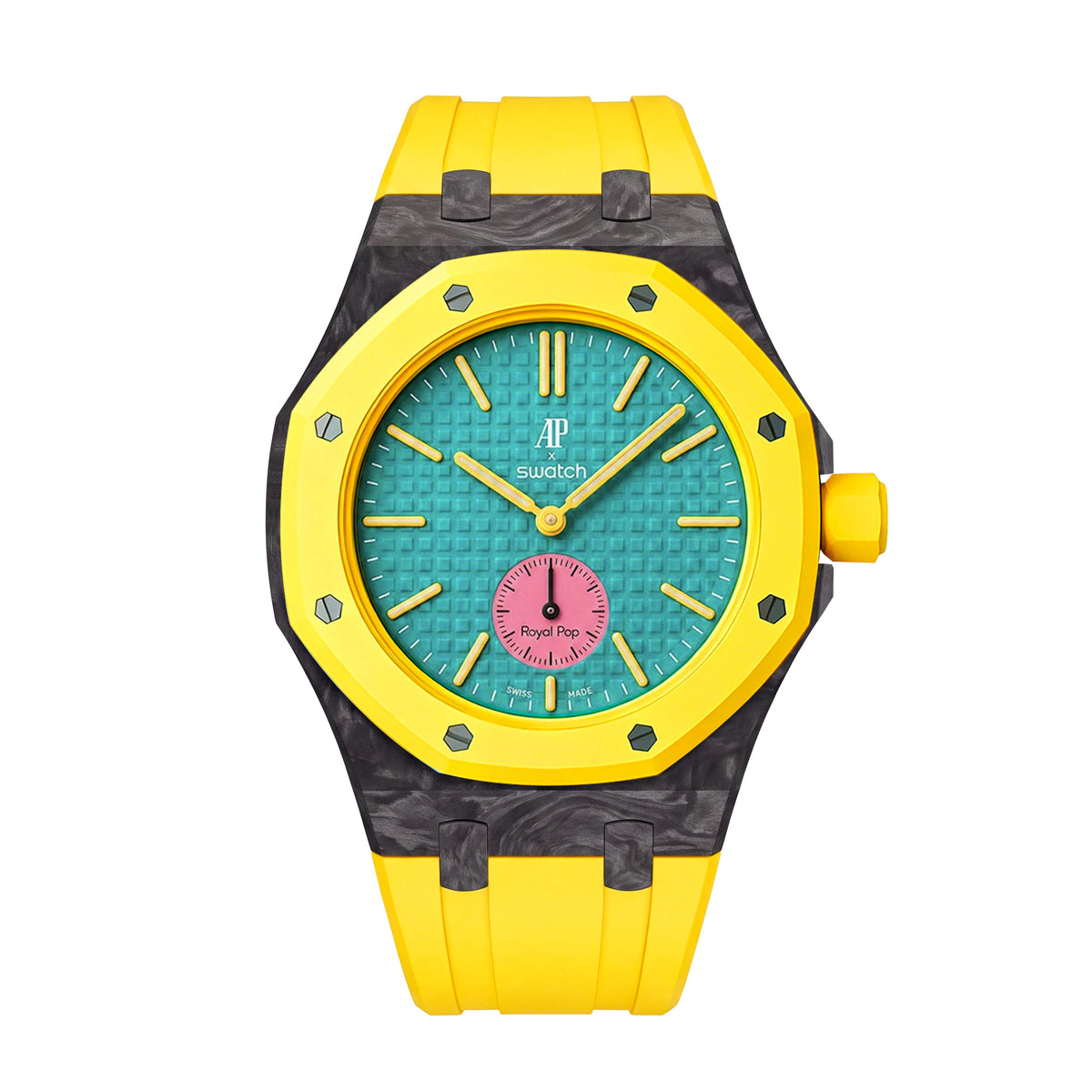 Royal Oak Pop Exclusive Carbon?fiber Case & Silicone Strap