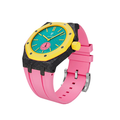 Royal Oak Pop Exclusive Carbon?fiber Case & Silicone Strap