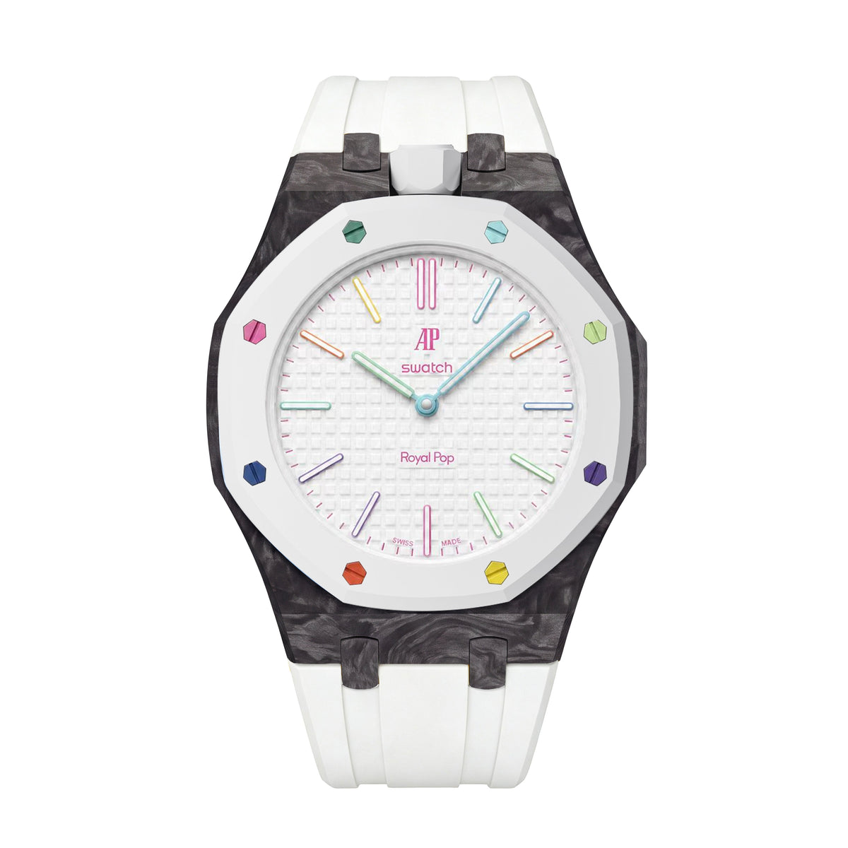Royal Oak Pop Exclusive Carbon?fiber Case & Silicone Strap