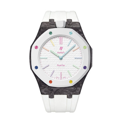Royal Oak Pop Exclusive Carbon?fiber Case & Silicone Strap