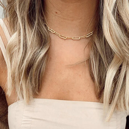 [GALE]Amber Gold Chain Necklace