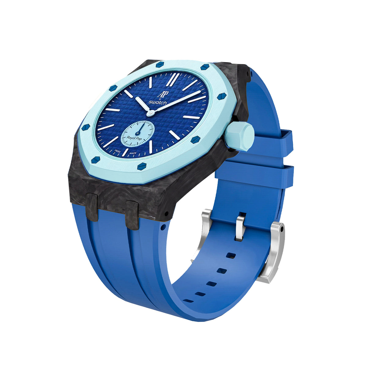 Royal Oak Pop Exclusive Carbon?fiber Case & Silicone Strap