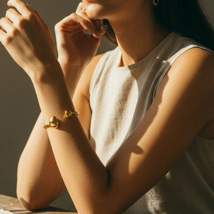 [GALE]Mallory Minimalist Gold Cuff