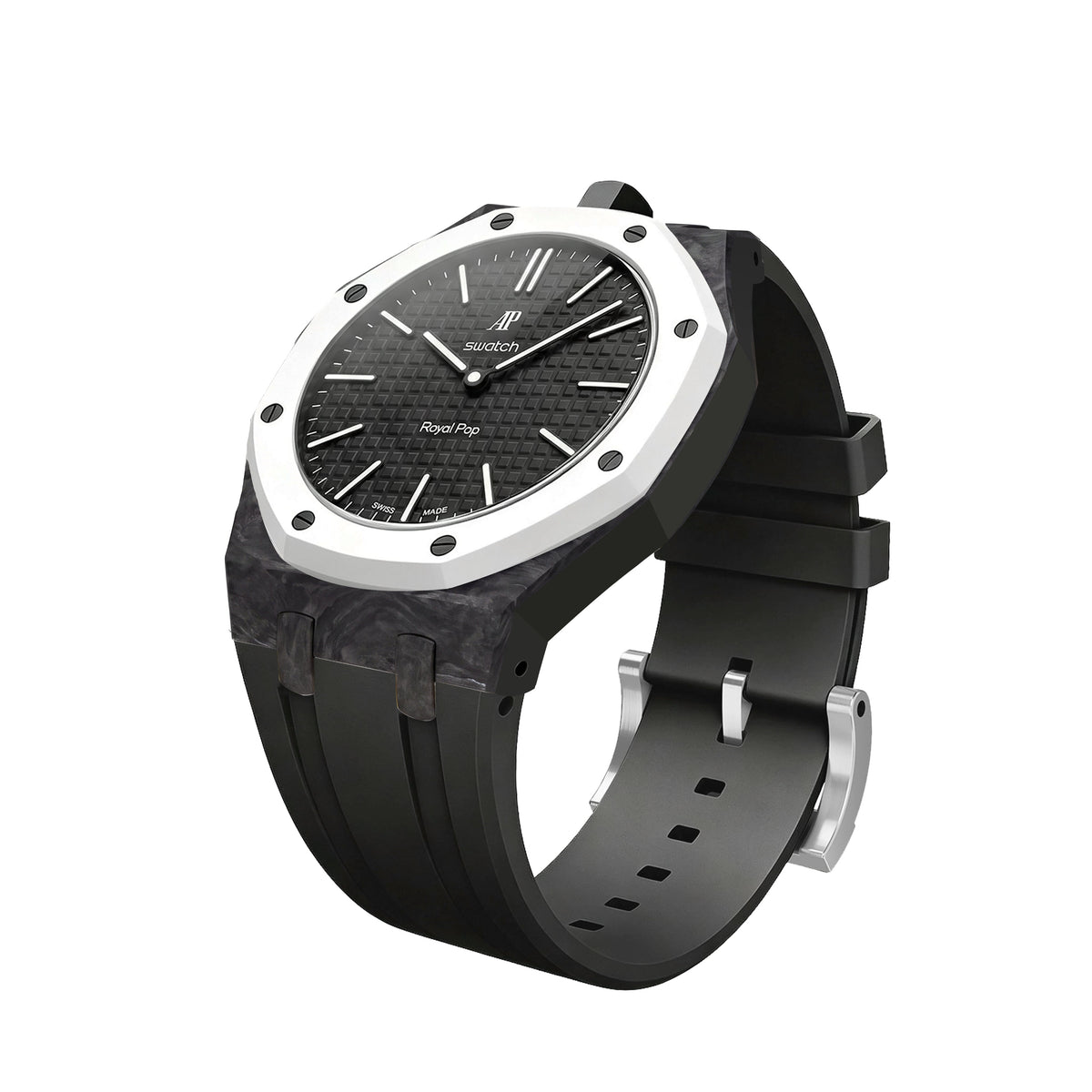 Royal Oak Pop Exclusive Carbon?fiber Case & Silicone Strap