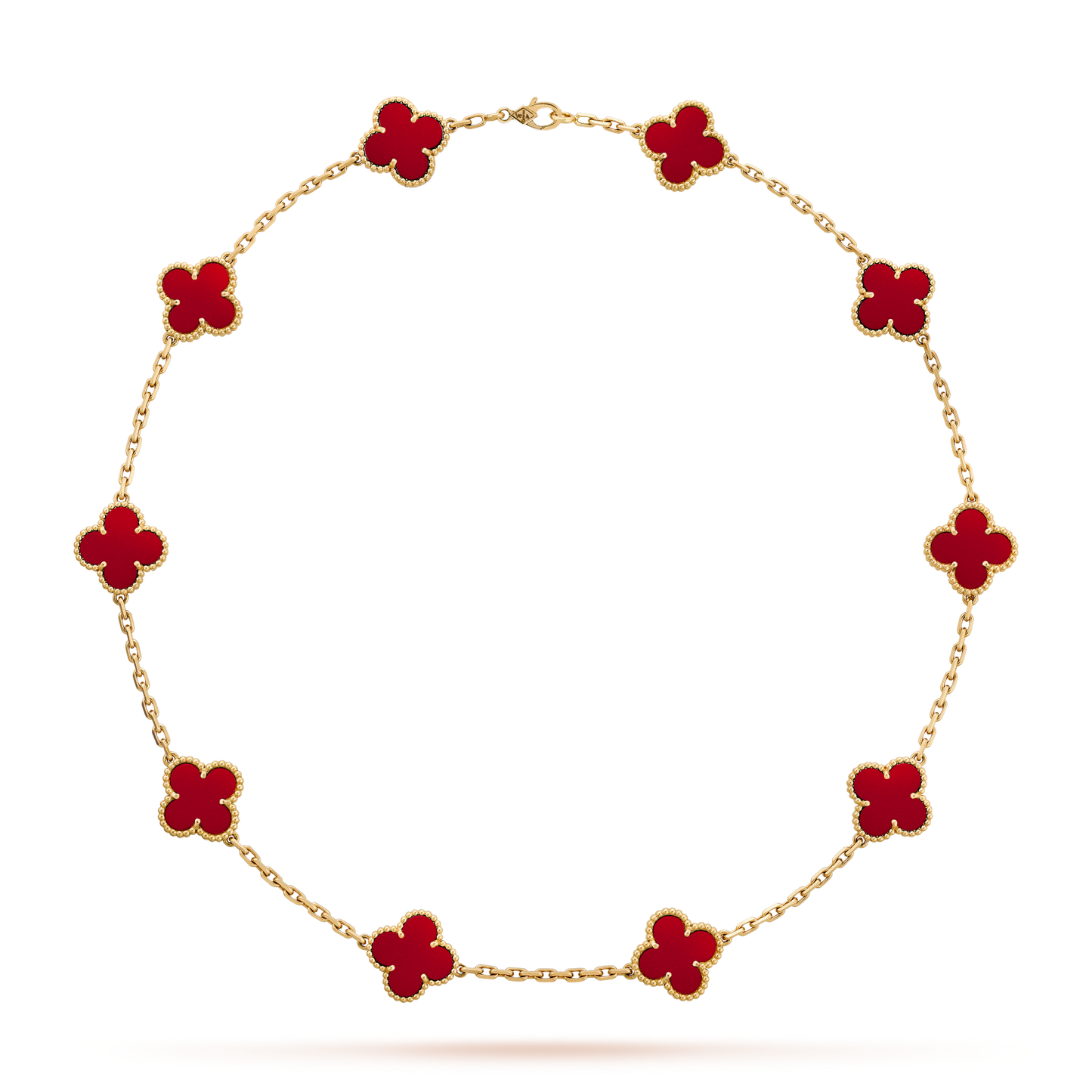 [GALE]CLOVER 10 MOTIFS CARNELIAN HALSKETTE