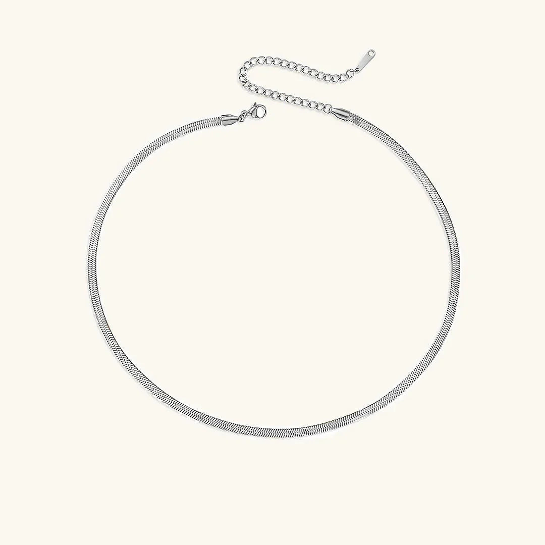 [GALE]Elizabeth Gold Herringbone Necklace