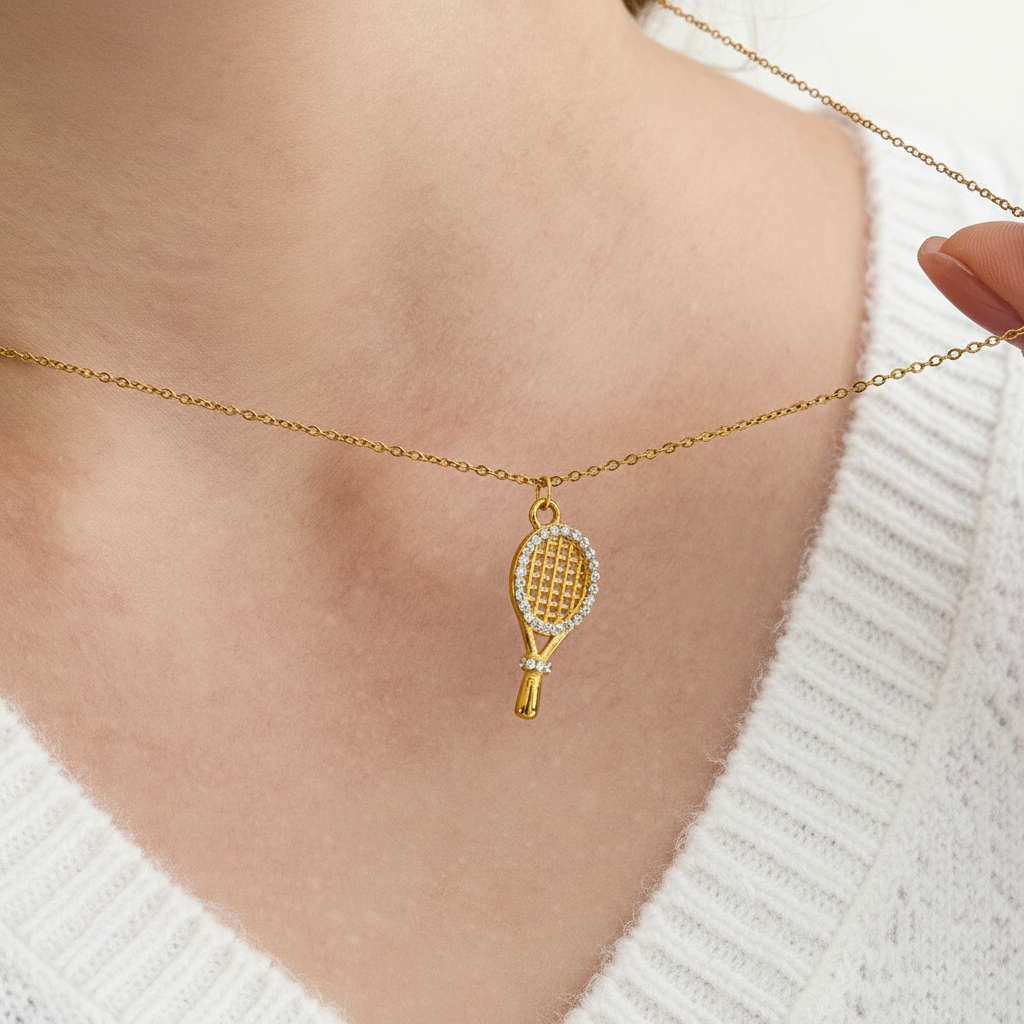[GALE]Aces Gold Tennis Pendant