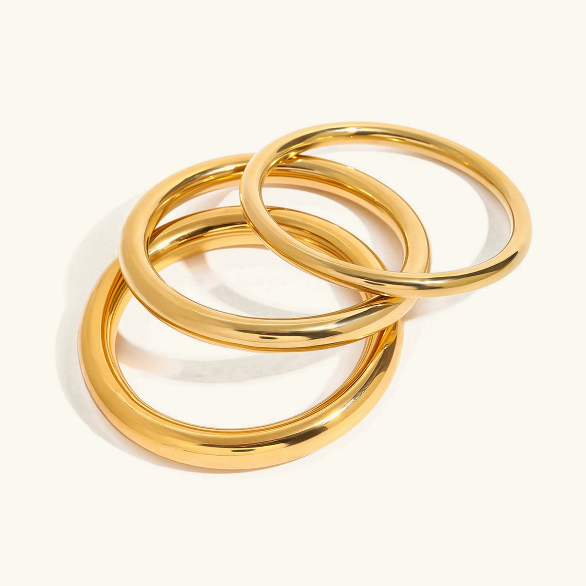 [GALE]Lina Smooth Gold Bangle
