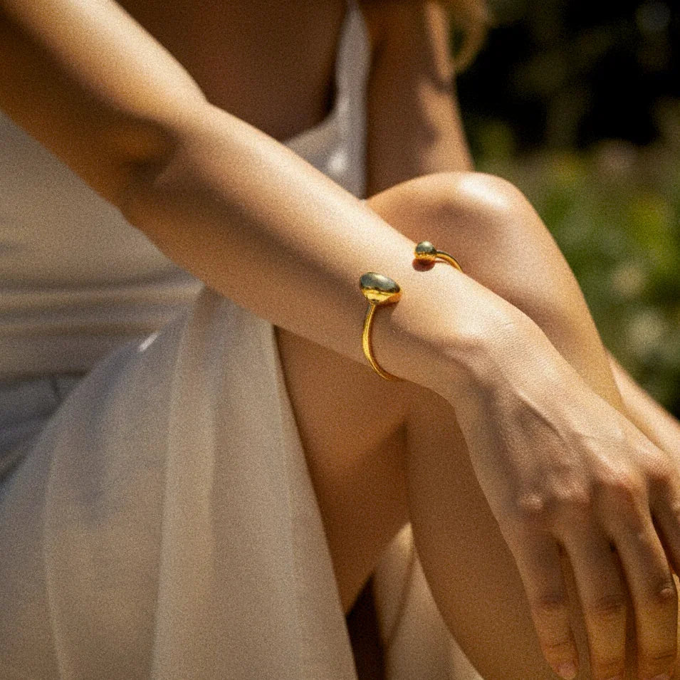 [GALE]Mallory Minimalist Gold Cuff
