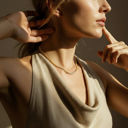 [GALE]Maelle Diamond Necklace