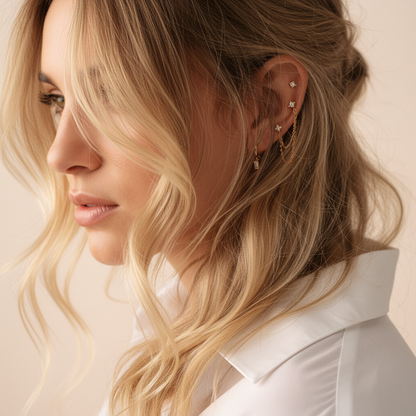 [GALE]Dina Essential Diamond Earrings Bundle