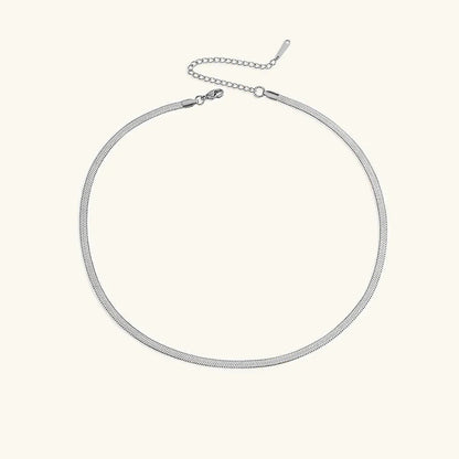 [GALE]Elizabeth Gold Herringbone Necklace