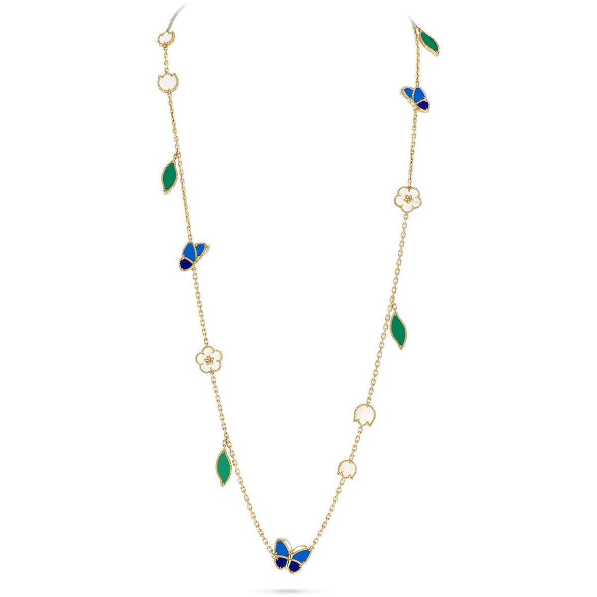 [GALE]LUCKY SPRING BUTTERFLY 15 FLOWER NECKLACE