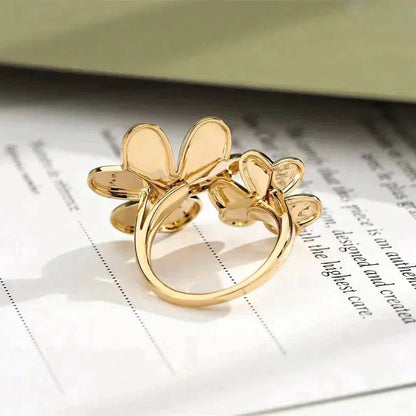 [GALE]CLOVER COMOS GOLD DIAMOND RING