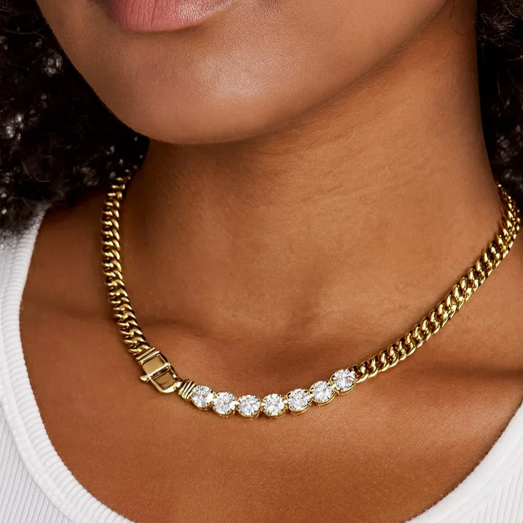 [GALE]Maelle Diamond Necklace