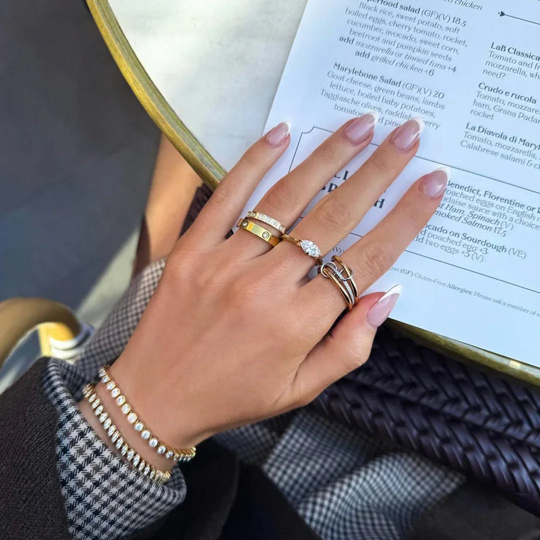 [GALE]Chastity Diamond Ring Stack