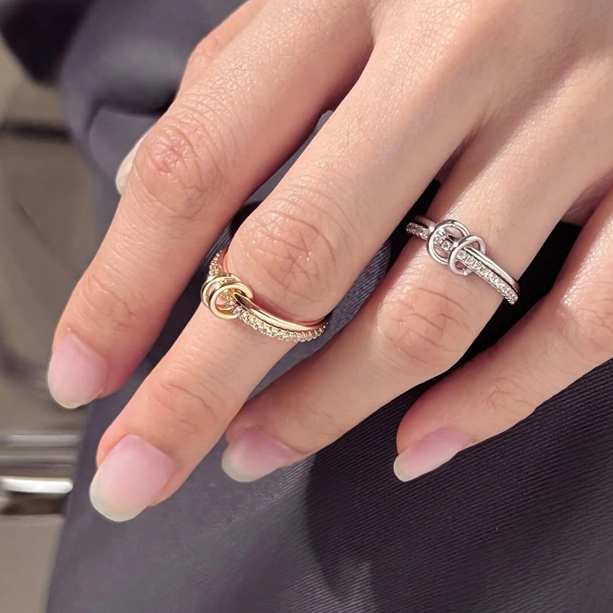 [GALE]Adela Stacked Diamond Ring