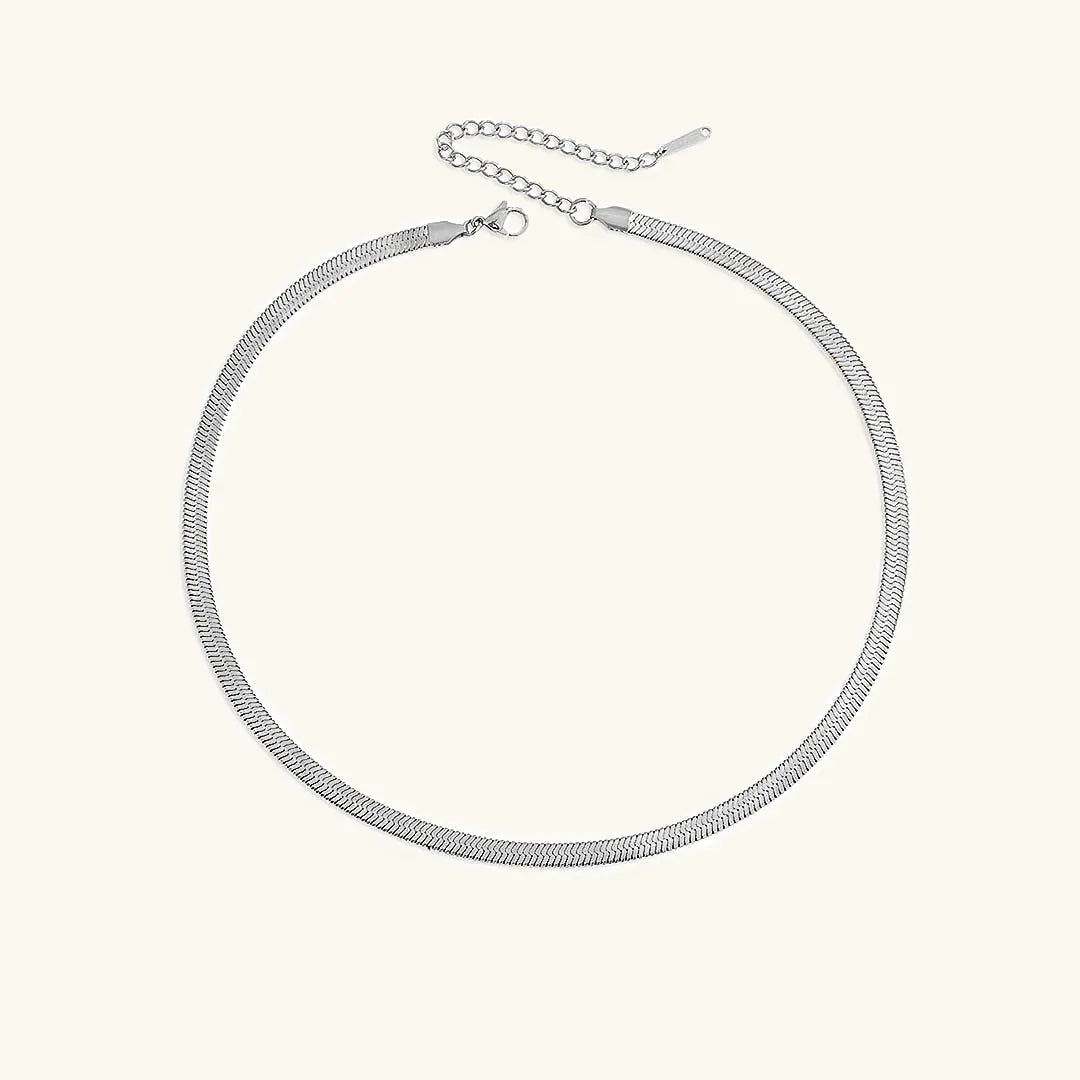 [GALE]Elizabeth Gold Herringbone Necklace