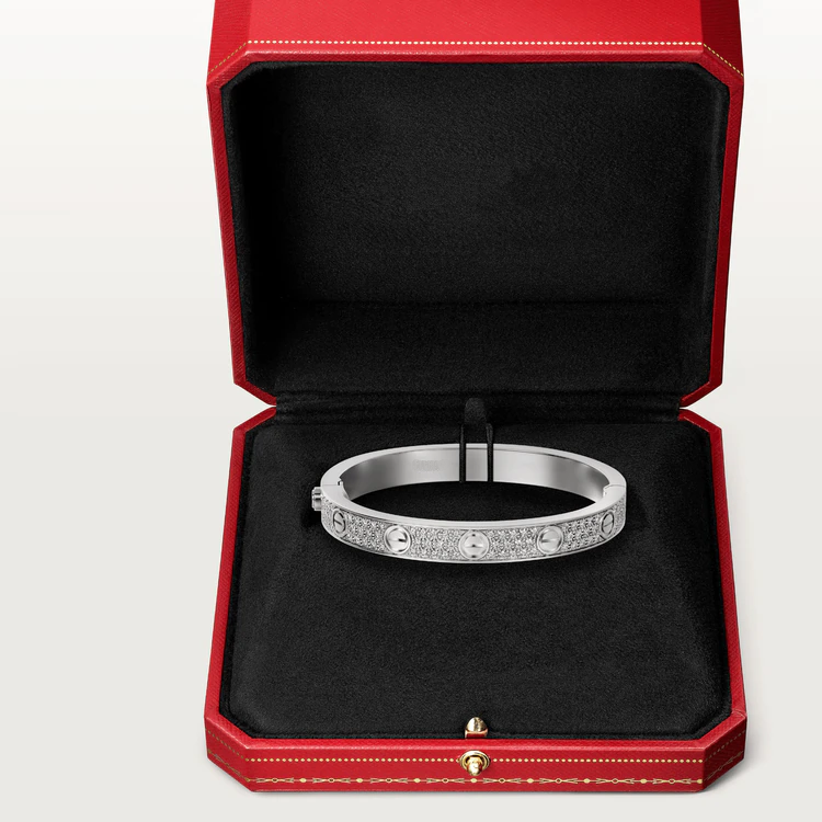 [GALE]LOVE BRACELET 6.1MM DIAMOND-PAVED
