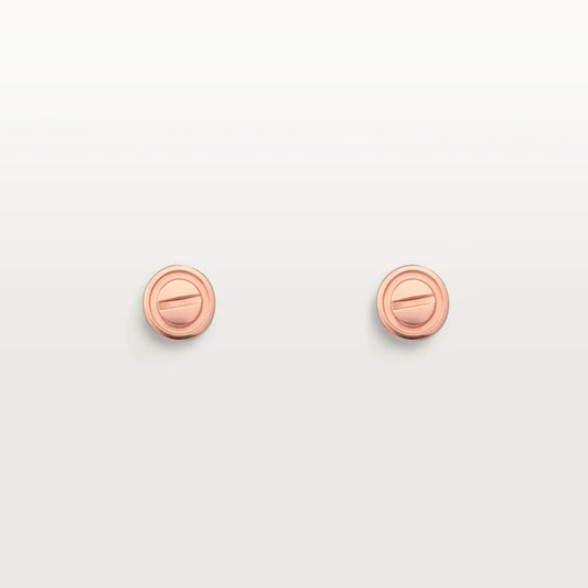 [GALE]LOVE EARRINGS PINK GOLD 10MM