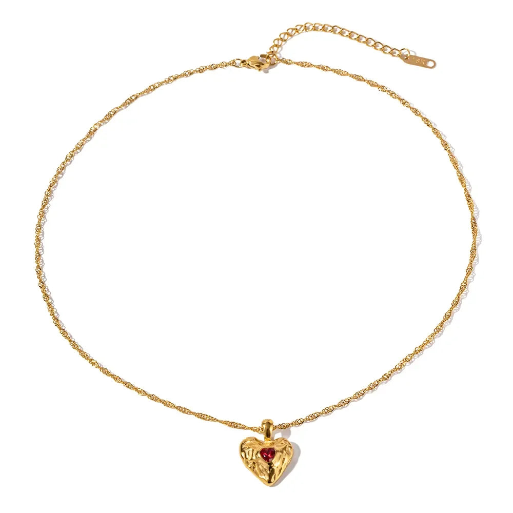 [GALE]Vesper Gold Heart Necklace