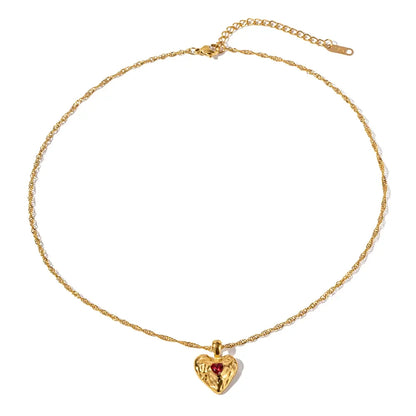 [GALE]Vesper Gold Heart Necklace