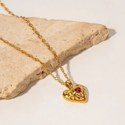 [GALE]Vesper Gold Heart Necklace