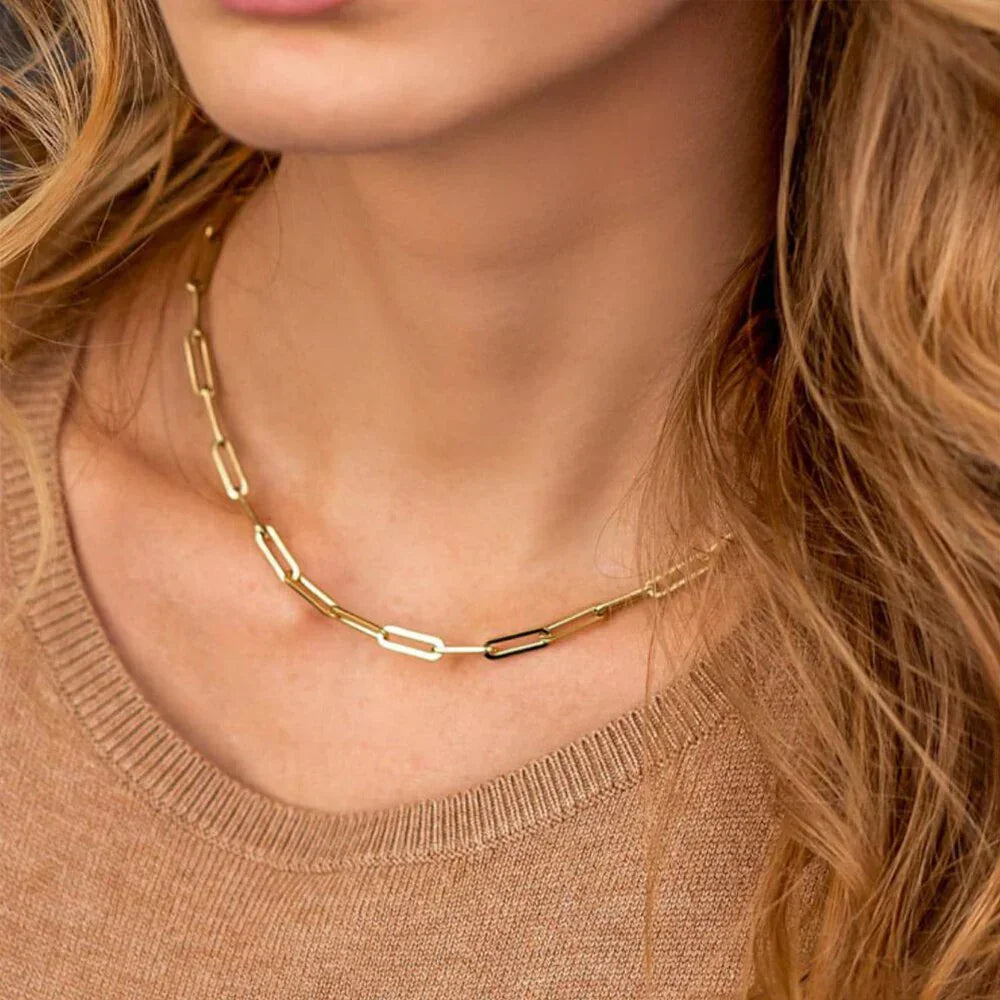 [GALE]Amber Gold Chain Necklace