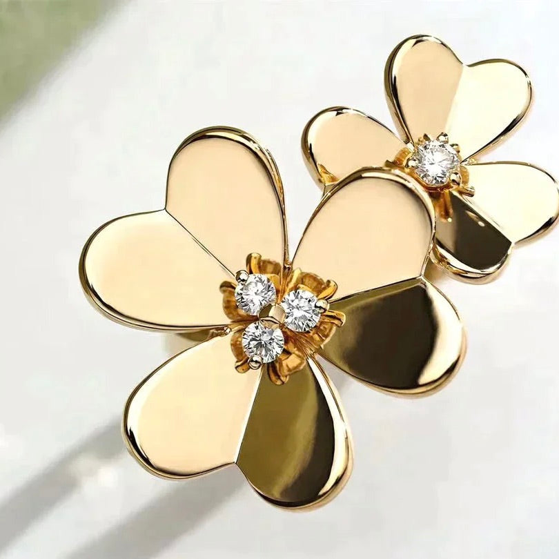 [GALE]CLOVER COMOS GOLD DIAMOND RING