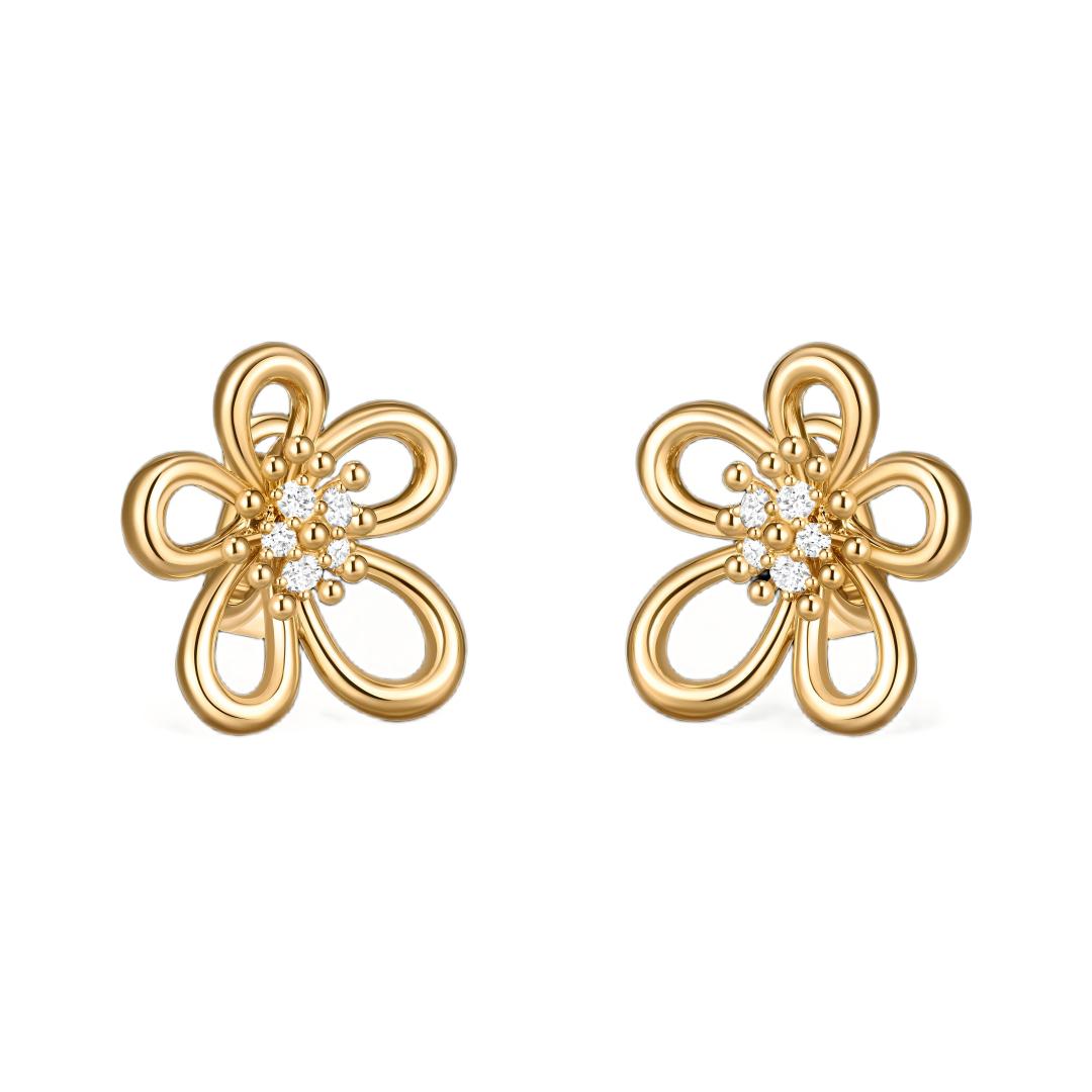 [GALE JURI] FLOWERLACE EARRING 5 DIAMONDS