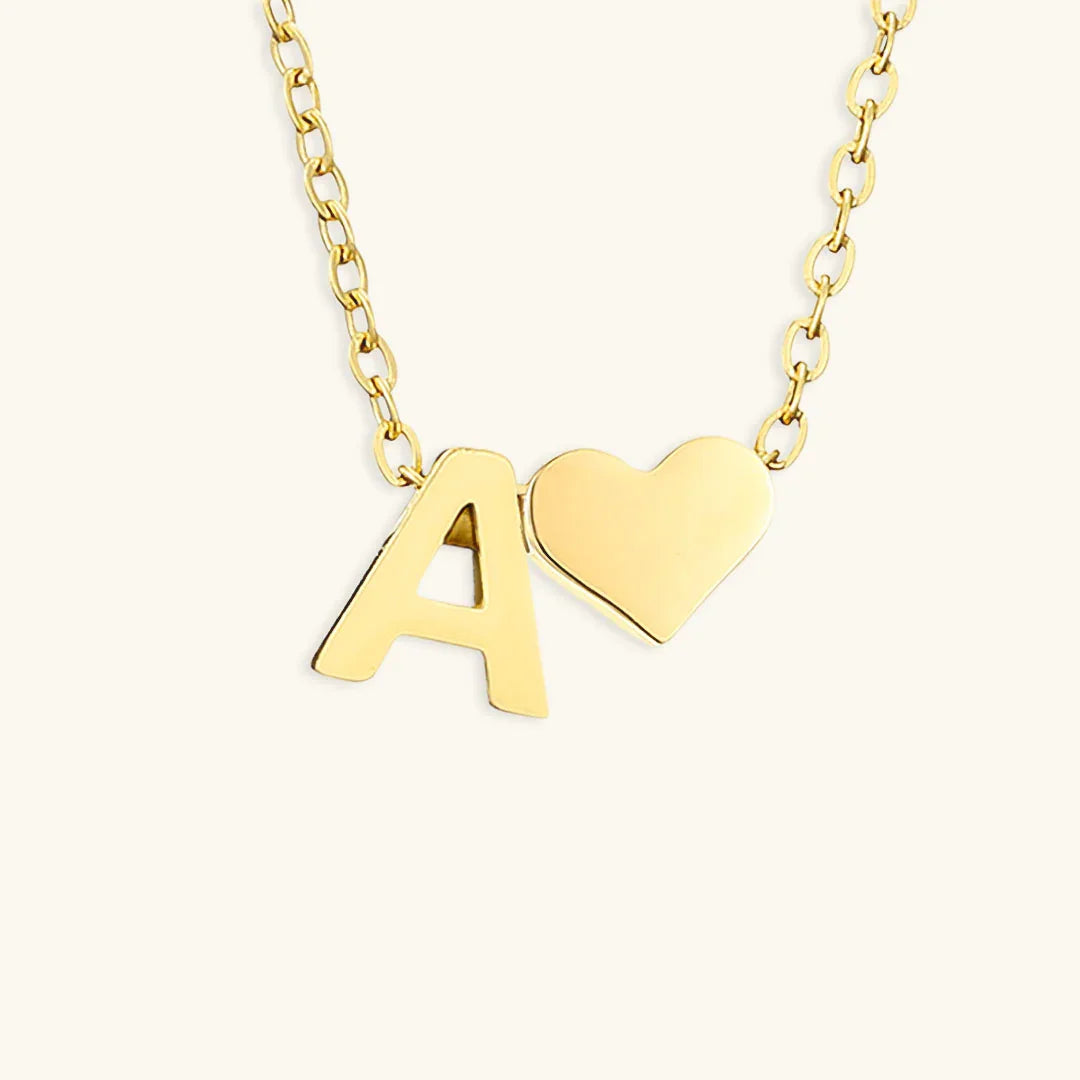 [GALE]Ria Initial Letter Gold Necklace