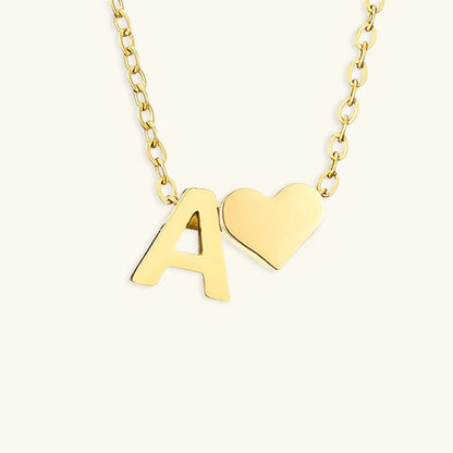 [GALE]Ria Initial Letter Gold Necklace