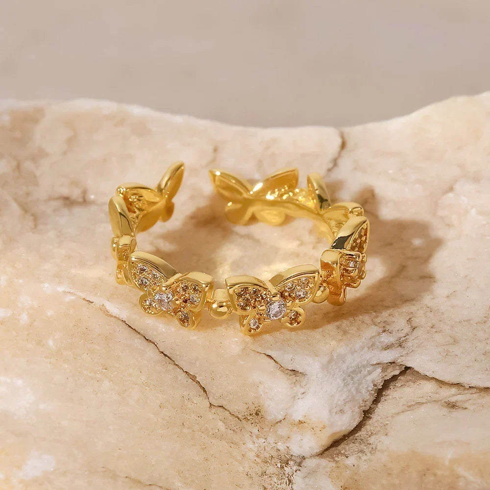 [GALE]Colleen Butterfly Gold Ring