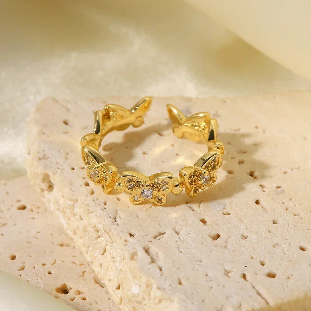 [GALE]Colleen Butterfly Gold Ring