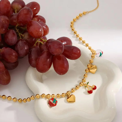 [GALE]Kai Gold Cherry Necklace