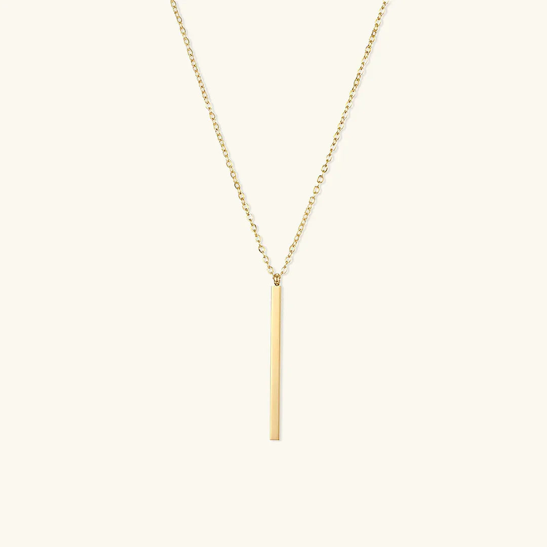 [GALE]Allison Gold Bar Necklace