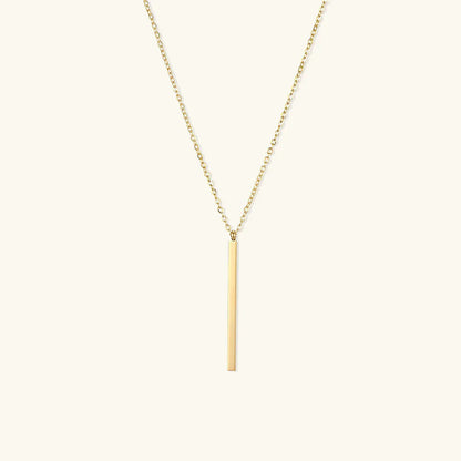 [GALE]Allison Gold Bar Necklace