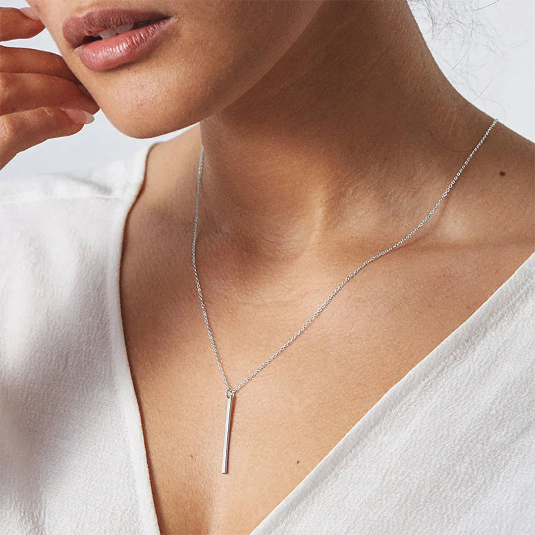 [GALE]Allison Gold Bar Necklace