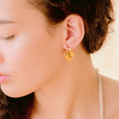 [GALE]Aria's Arrow Gold Earrings