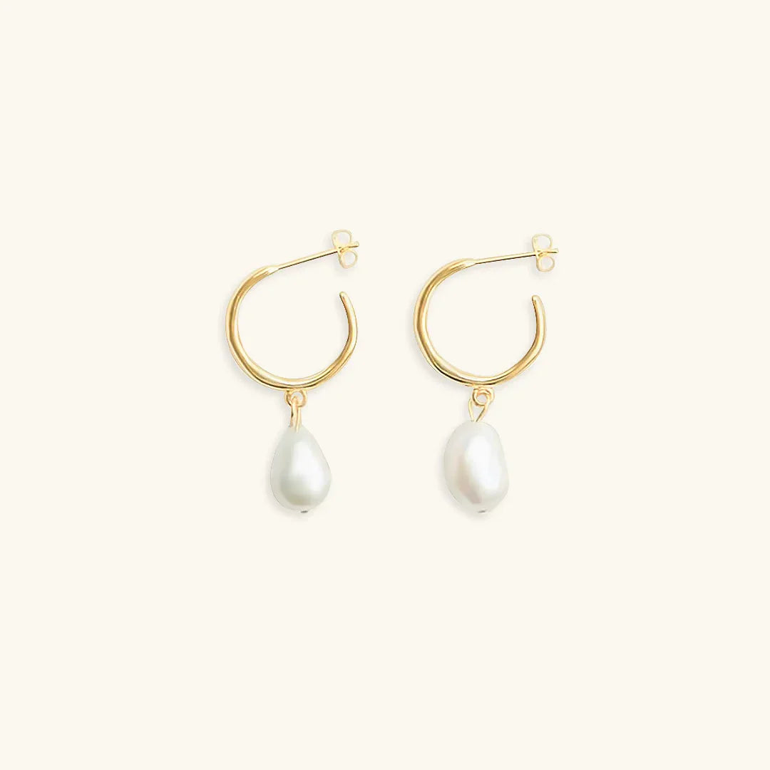 [GALE]Asa Freshwater Pearl Earrings