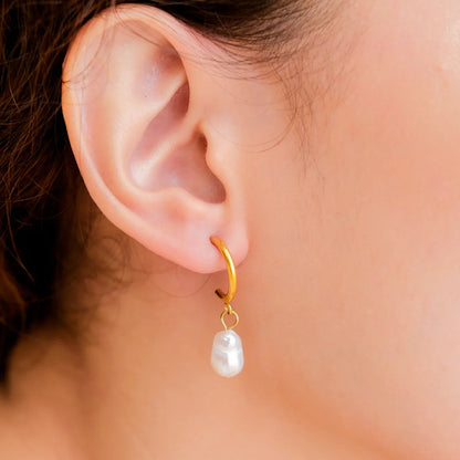 [GALE]Asa Freshwater Pearl Earrings