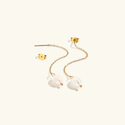 [GALE]Tessa Pearl Tassel Earrings