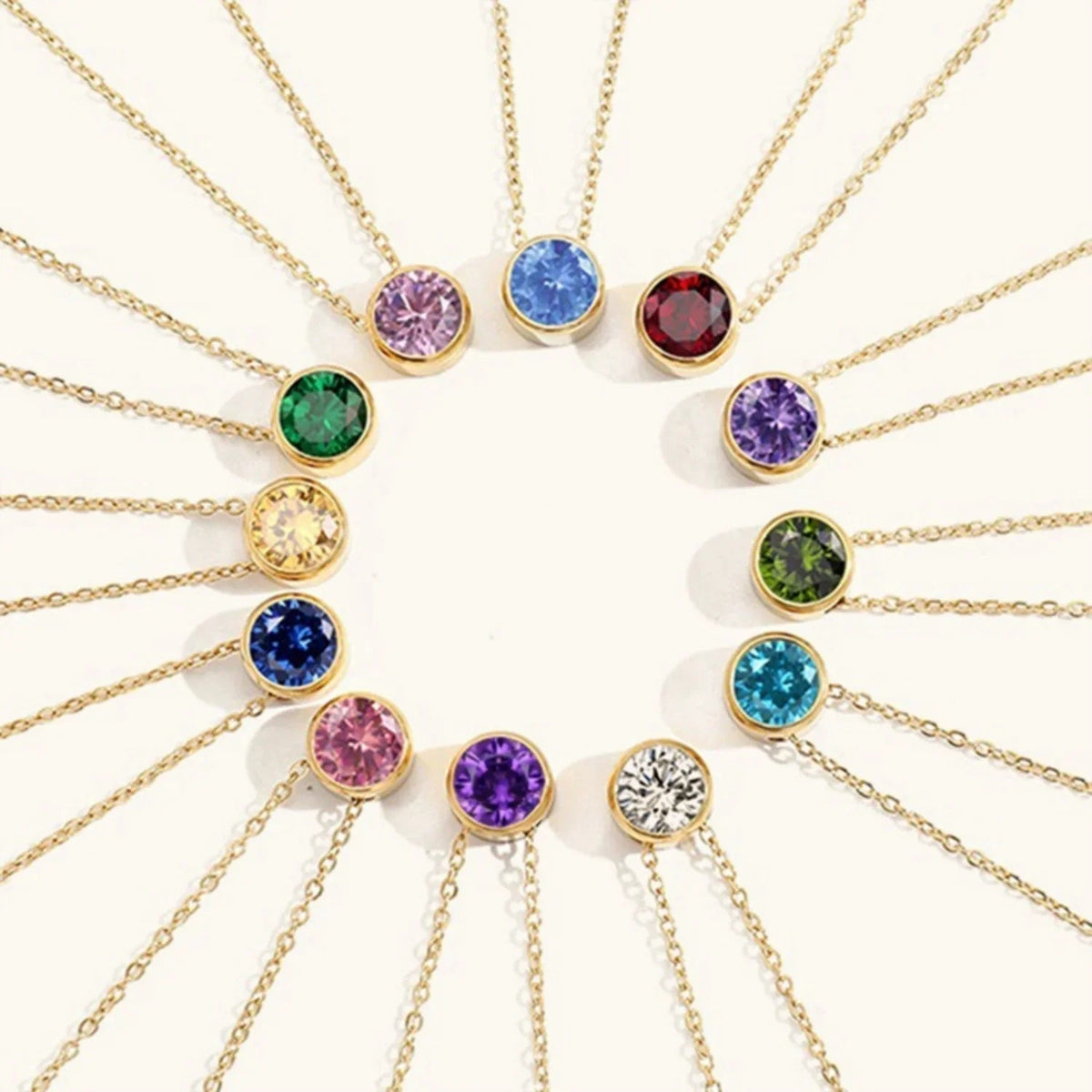 [GALE]Amelia Birthstone Necklace