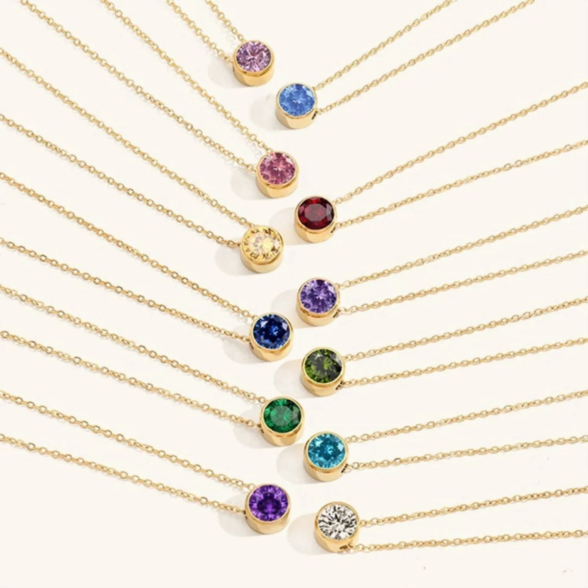 [GALE]Amelia Birthstone Necklace