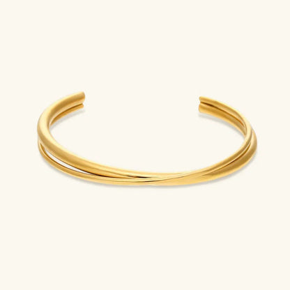 [GALE]Rianne Layered Gold Bangle