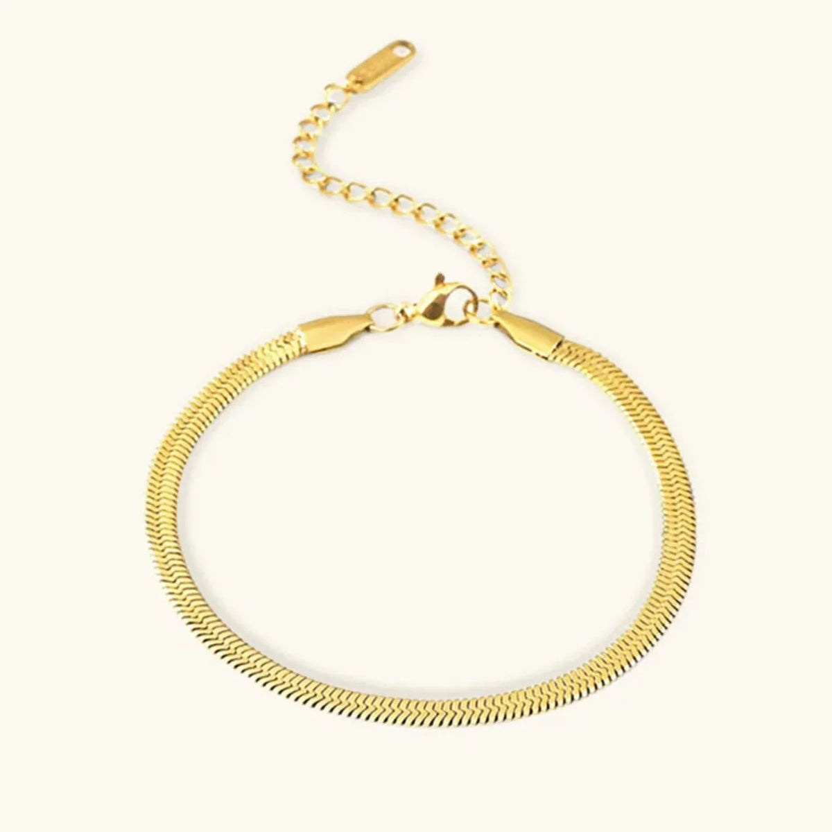 [GALE]Ellaine Gold Herringbone Bracelet