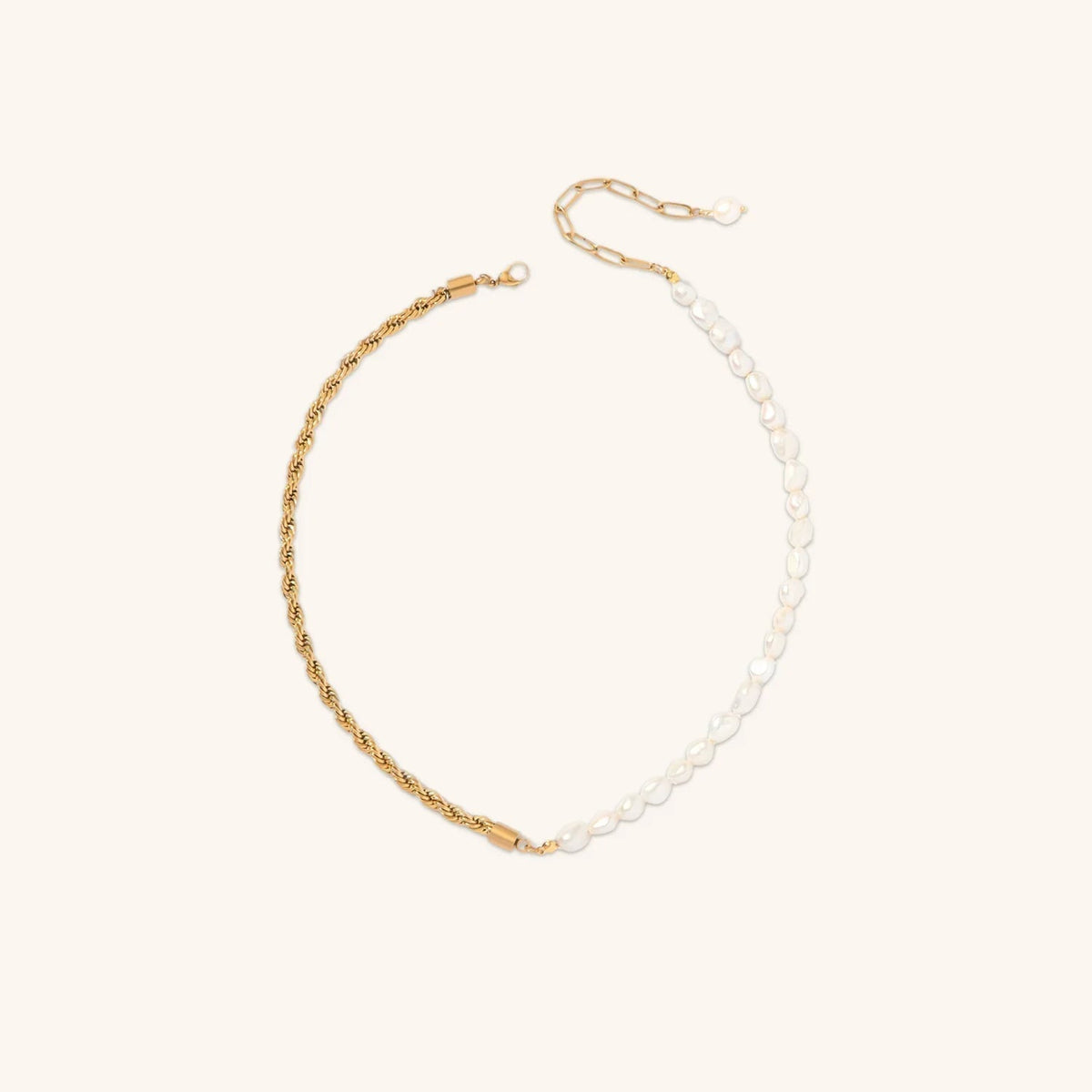 [GALE]Dualia Gold Pearl Necklace
