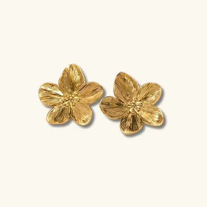 [GALE]Allysa Flower Gold Earrings