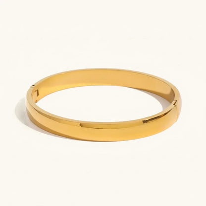 [GALE]Melina Large Stacking Gold Bangle
